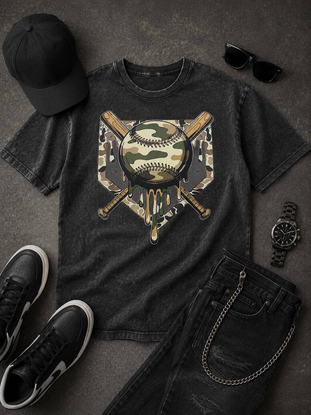 Camo Baseball - Gildan