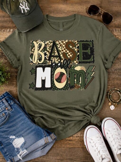 Camo Baseball Mom