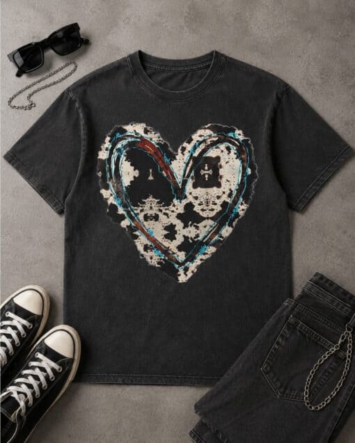 Cow Print Heart