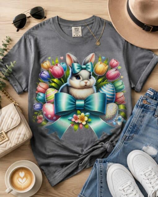 Flower Bunny Bow