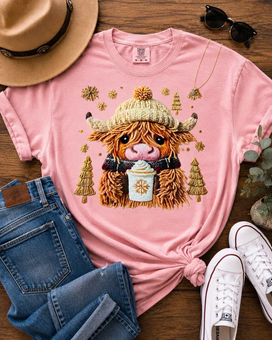 Highland Cow and Coffee