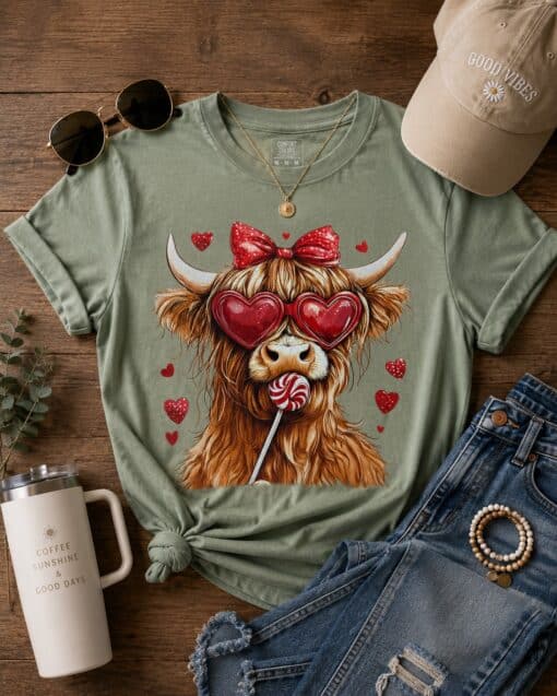Highland Cow with Sucker