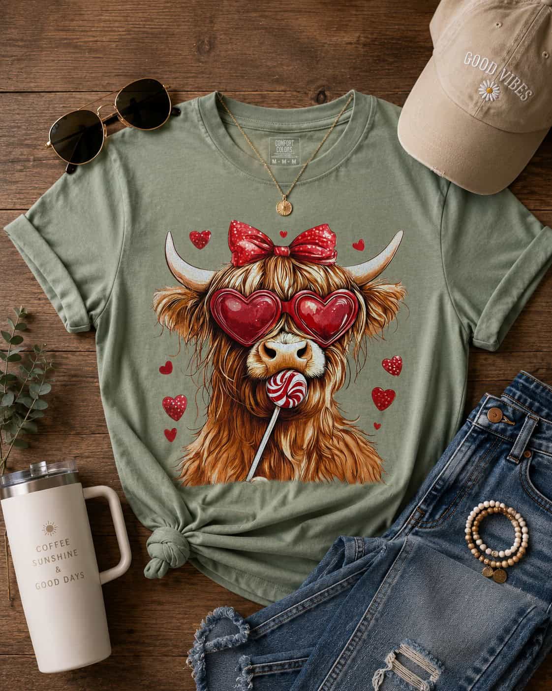 Highland Cow with Sucker