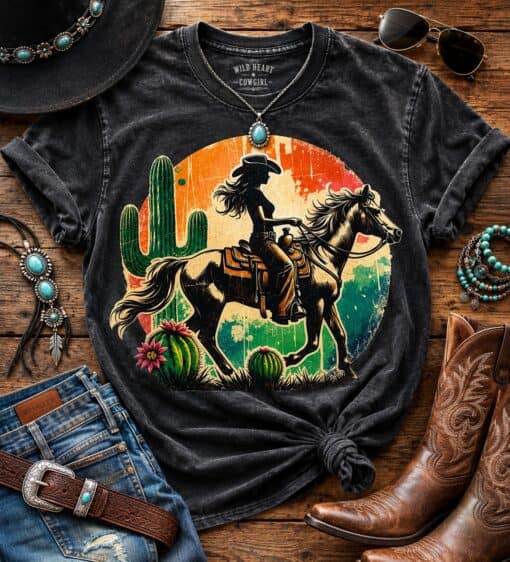 Horse Woman Cactus