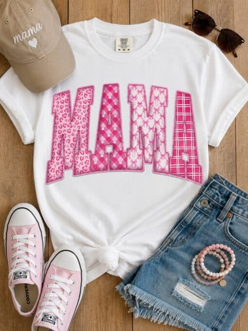 Mama Pink White