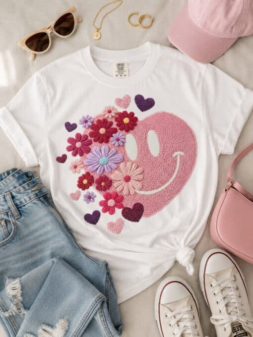 Pink Smiley Heart