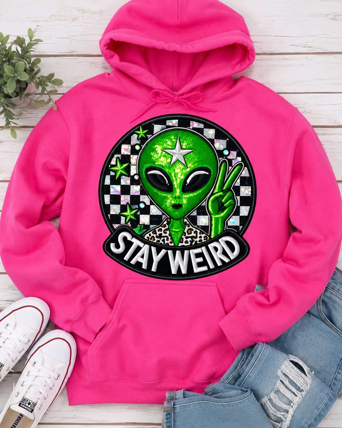 Stay Weird Pink