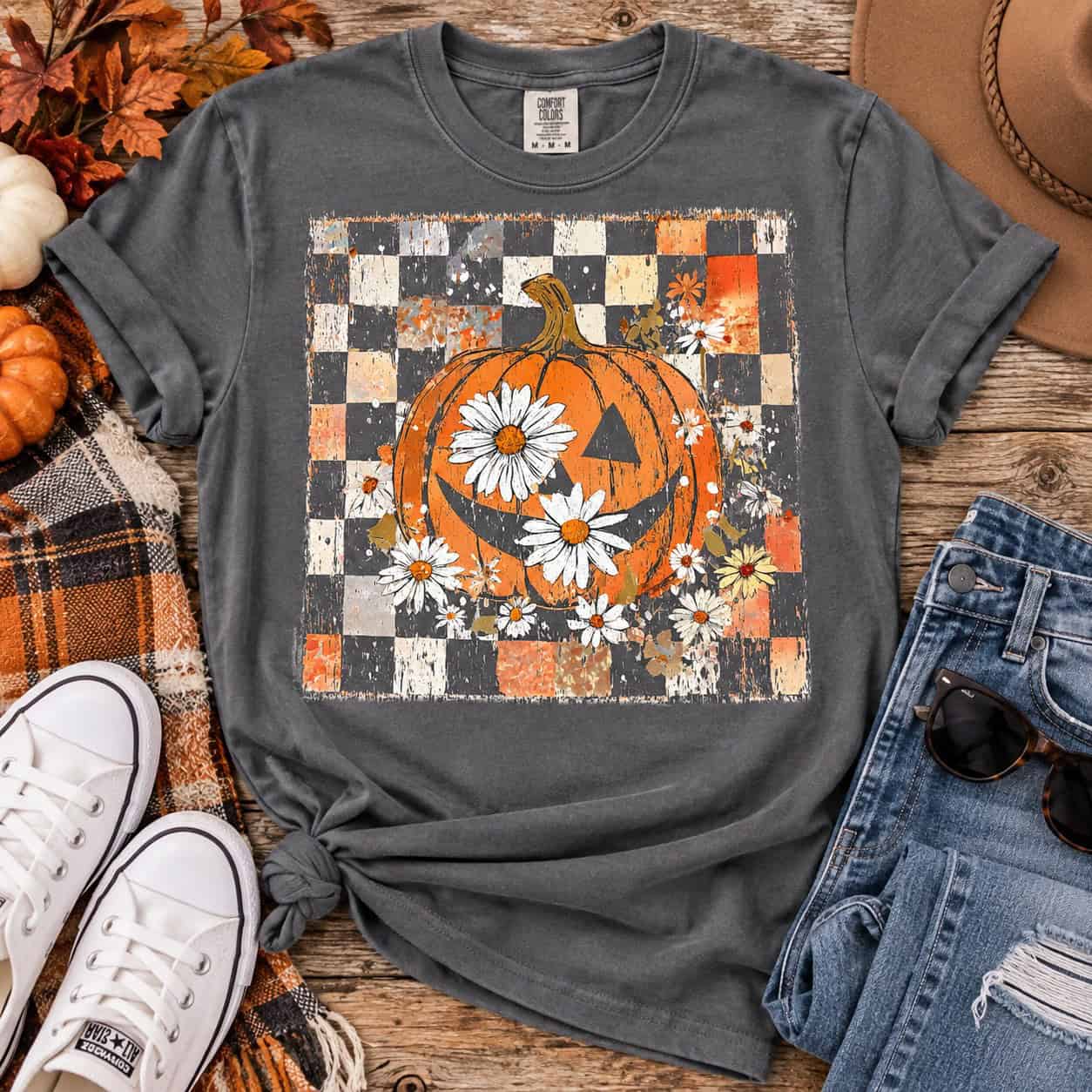 Pumpkin Checkerboard